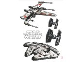 Tapeten Komar 14723h  Deco-Sticker "Star Wars Spaceships"  weiß/schwarz          