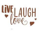 Tapeten Komar 17055h  Deco-Sticker "LIVE LAUGH...