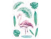 Tapeten Komar 17057h  Deco-Sticker "Flamingo"  grün/rosa            