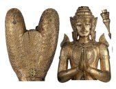 Tapeten Komar 17701h  Deco-Sticker "Buddha"  gold            