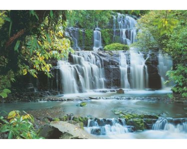 Tapeten Komar 8-256  Fototapete "Pura Kaunui Falls"  bunt