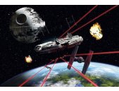 Tapeten Komar 8-489  Fototapete "Star Wars Millennium Falcon"  schwarz/rot         