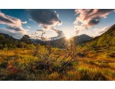 Tapeten Komar SHX9-060  Vlies Fototapete "Norwegische Herbstwelten"  bunt          