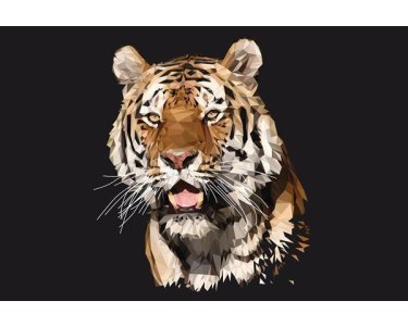 AP Digital 4  Tiger Polygon