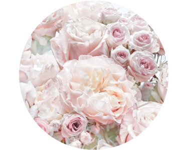 Tapeten Komar D1-072  Le Jardin Pink and Cream Roses  Vlies Fototapete