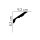 MDB117 Decor Deckenleiste Profoam MDB117  200 x 8,3 x 9,2  cm matt weiß grundiert