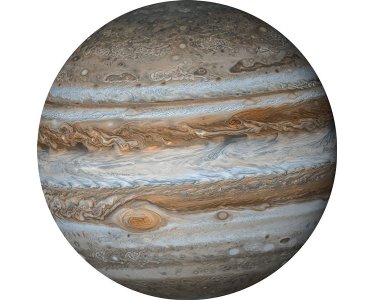 Tapeten Komar D1-017 Selbstklebende Fototapete/Wandtattoo Vlies  - Jupiter - Größe 125 x 125 cm