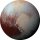Tapeten Komar D1-021 Selbstklebende Fototapete/Wandtattoo Vlies  - Pluto - Größe 125 x 125 cm