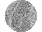 Tapeten Komar D1-056 Selbstklebende Fototapete/Wandtattoo Vlies  - Map - Größe 125 x 125 cm