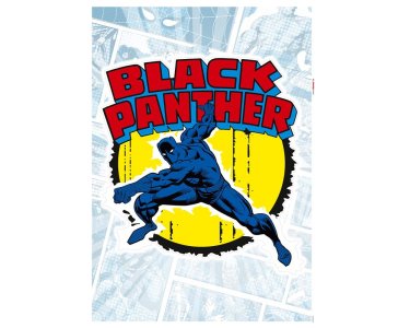 Tapeten Komar 14079h Fototapeten Wandtattoo - Black Panther Comic Classic  - Größe 50 x 70 cm