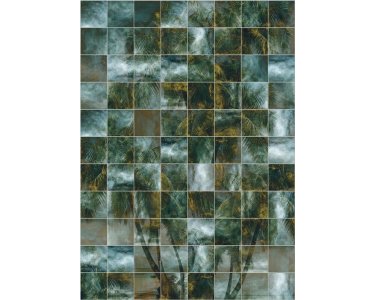 Tapeten Komar INX4-045 Fototapeten Vlies  - Palm Puzzle - Größe 200 x 280 cm