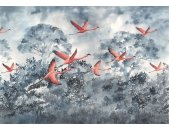 Tapeten Komar INX8-053 Fototapeten Vlies  - Flamingos in the Sky - Größe 400 x 280 cm