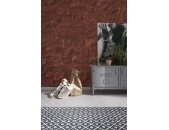 Tapeten Komar INX8-078 Fototapeten Vlies  - Red Slate Tiles - Größe 400 x 280 cm