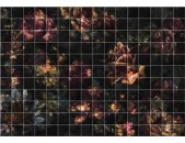 Tapeten Komar INX8-080 Fototapeten Vlies  - Tiles Flowers - Größe 400 x 280 cm