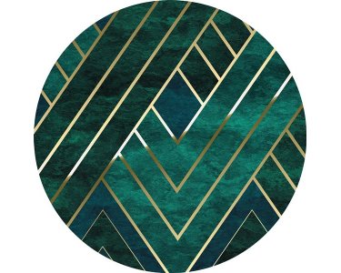 Tapeten Komar D1-022 Selbstklebende Fototapete/Wandtattoo Vlies  - Jade - Größe 125 x 125 cm