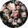 Tapeten Komar D1-032 Selbstklebende Fototapete/Wandtattoo Vlies  - Flower Couture - Größe 125 x 125 cm