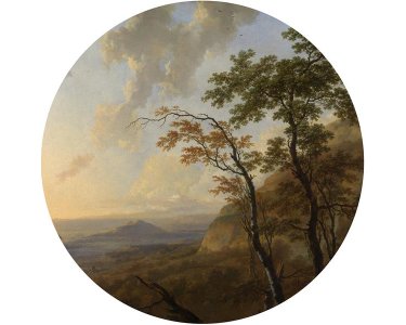 Tapeten Komar D1-035 Selbstklebende Fototapete/Wandtattoo Vlies  - Horizon - Größe 125 x 125 cm