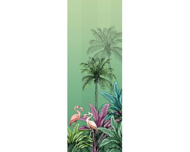 Tapeten Komar DX2-018 Fototapeten Vlies  - Jungle Flamingo - Größe 100 x 280 cm