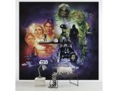 Tapeten Komar DX5-044 Fototapeten Vlies  - Star Wars Classic Poster Collage - Größe 250 x 250 cm