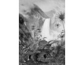 Tapeten Komar IAX4-0020 Fototapeten Vlies  - Jurassic Waterfall - Größe 200 x 280 cm