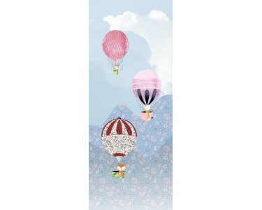 Tapeten Komar P038-VD1 Fototapeten Vlies  - Happy Balloon Panel - Größe 100 x 250 cm
