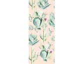 Tapeten Komar P045A-VD1 Fototapeten Vlies  - Cactus Rose Panel - Größe 100 x 250 cm