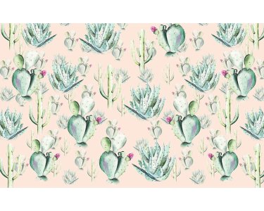 Tapeten Komar P045A-VD4 Fototapeten Vlies  - Cactus Rose - Größe 400 x 250 cm