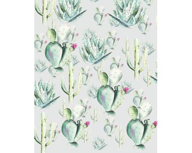Tapeten Komar P045B-VD2 Fototapeten Vlies  - Cactus Grey - Größe 200 x 250 cm