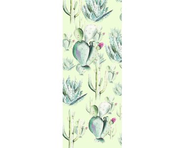 Tapeten Komar P045C-VD1 Fototapeten Vlies  - Cactus Green Panel - Größe 100 x 250 cm