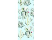 Tapeten Komar P045D-VD1 Fototapeten Vlies  - Cactus Blue Panel - Größe 100 x 250 cm