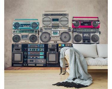 AS Digital Wandbilder Designwalls 2  Ghettoblaster