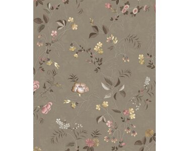 Eijffinger PIP STUDIO 6 333133 Blumentapete Vlies Braun Taupe