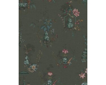 Eijffinger PIP STUDIO 6 333144 Blumentapete Vlies Grün