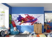 Komar Fototapeten 4-4123 Papier Fototapete - Spider-Man Graffiti Art - Größe 368 x 127 cm