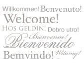 Komar Fototapeten 19700h Wandtattoo - Welcome  - Größe 50 x 70 cm