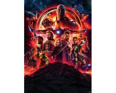 Komar Fototapeten 4-4126 Papier Fototapete - Avengers Infinity War Movie Poster - Größe 184 x 254 cm