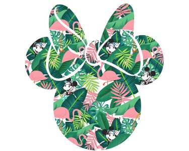 Komar Fototapeten DD1-009 Selbstklebende Vlies Fototapete/Wandtattoo - Minnie Head - Größe 125 x 125 cm