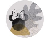 Komar Fototapeten DD1-041 Selbstklebende Vlies Fototapete/Wandtattoo - Minnie Loop Art - Größe 125 x 125 cm