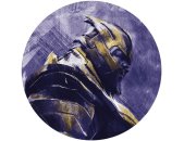Komar Fototapeten DD1-051 Selbstklebende Vlies Fototapete/Wandtattoo - Avengers Painting Thanos - Größe 125 x 125 cm