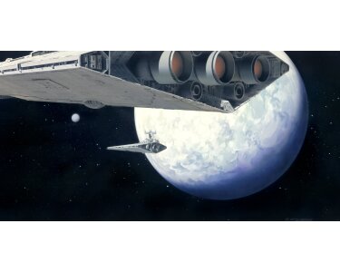 Komar Fototapeten DX10-062 Vlies Fototapete - Star Wars Classic RMQ Stardestroyer - Größe 500 x 250 cm