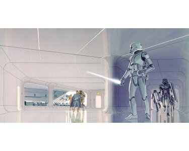 Komar Fototapeten DX10-064 Vlies Fototapete - Star Wars Classic RMQ Stormtrooper Hallway - Größe 500 x 250 cm