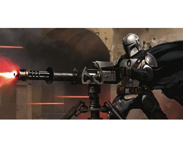 Komar Fototapeten DX10-088 Vlies Fototapete - Star Wars The Mandalorian Blaster - Größe 500 x 250 cm
