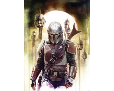 Komar Fototapeten DX4-085 Vlies Fototapete - Star Wars The Mandalorian Big Impaler - Größe 200 x 280 cm