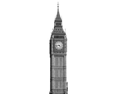 Komar Fototapeten V1-773 Vlies Fototapete - Big Ben - Größe 50 x 250 cm