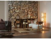 Komar Fototapeten X8-727 Vlies Fototapete - Stone Wall  - Größe 400 x 260 cm