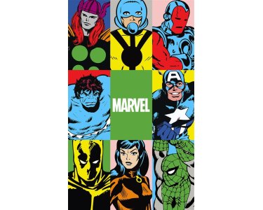 Komar Fototapeten DX3-151 Vlies Fototapete - Marvel PowerUp Team - Größe 150 x 250 cm