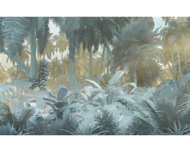 Komar Fototapeten P015-VD4 Vlies Fototapete - Misty Jungle - Größe 400 x 250 cm