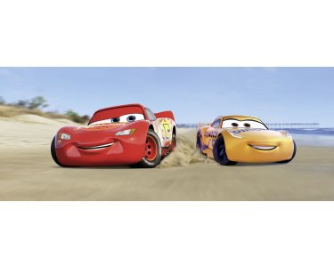 Komar Fototapeten 003-DVD1 Vlies Fototapete - Cars3 Beach - Größe 100 x 250 cm