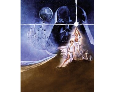 Komar Fototapeten 008-DVD2 Vlies Fototapete - Star Wars Poster Classic2 - Größe 200 x 250 cm