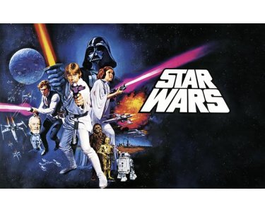 Komar Fototapeten 026-DVD4 Vlies Fototapete - Star Wars Poster Classic 1 - Größe 400 x 250 cm